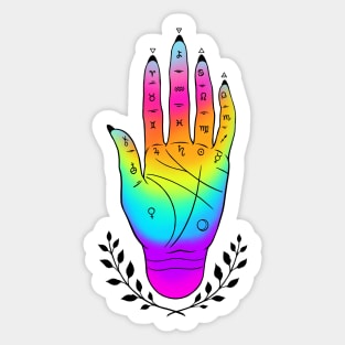 Palmistry hand Sticker